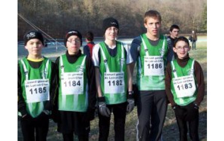 Onzain Régionaux de Cross 31 01 10  Résultats